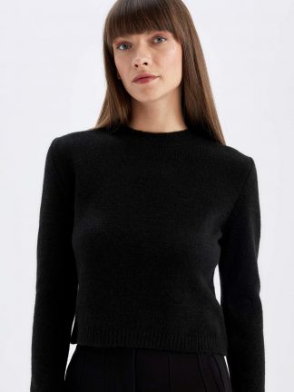 پلیور زنانه مشکی دفکتو