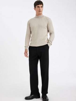 پلیور مردانه بژ دفکتو