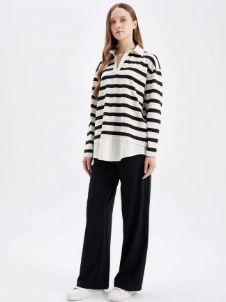 شلوار راحتی زنانه مشکی دفکتو