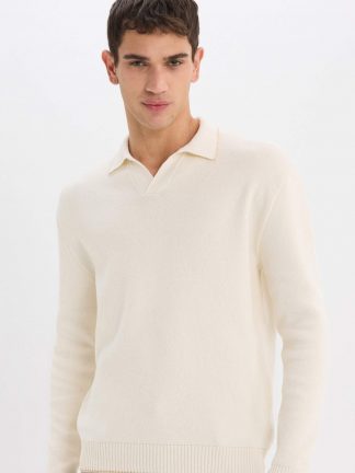 پلیور مردانه بژ دفکتو