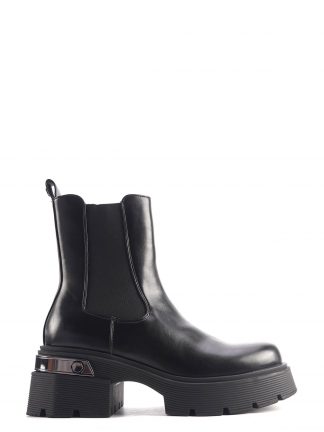 نیم بوت چلسی زنانه مشکی دو طرف کش مدل HERLY 4PR اینجی تصویر ۱