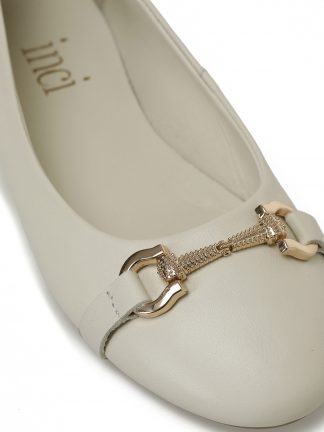 کفش تخت زنانه بژ مدل TRENTO 5FX اینجی تصویر ۱