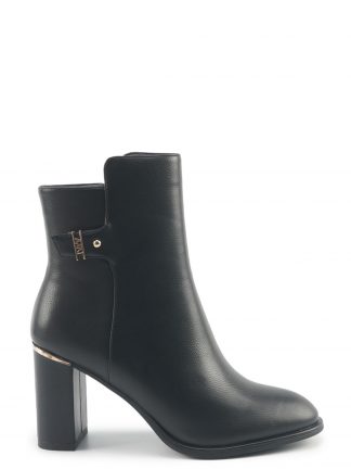 نیم بوت پاشنه دار زنانه مشکی مدل OLIVIER 5PR ناین وست تصویر ۱