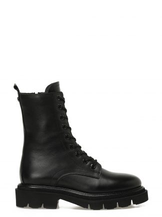 نیم بوت ارتشی زنانه مشکی مدل RUSSIN 5PR ناین وست تصویر ۱