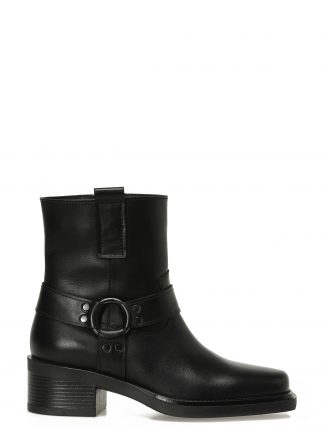 نیم بوت پاشنه دار زنانه مشکی مدل REFANNA2 5PR ناین وست تصویر ۱