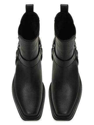 نیم بوت پاشنه دار زنانه مشکی سگک دار مدل ARAGORN 5PR اینجی تصویر ۱