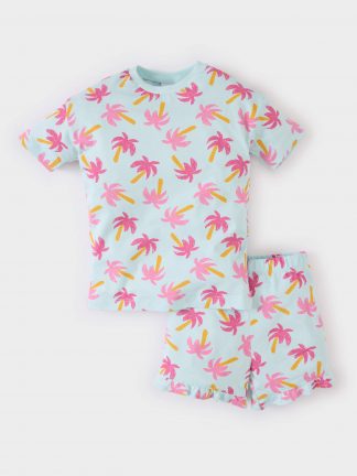 ست لباس نوزاد دختر آبی روشن دفکتو تصویر ۱