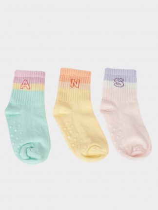 جوراب نوزاد دختر چند رنگ دفکتو تصویر ۱