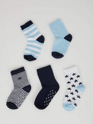 جوراب نوزاد پسر چند رنگ دفکتو تصویر ۱